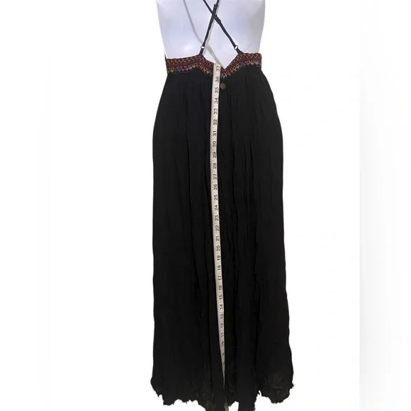 Billabong Wild Skies Maxi Dress Embroidered Empire Waist Gauze Cotton Festival - Picture 16 of 16